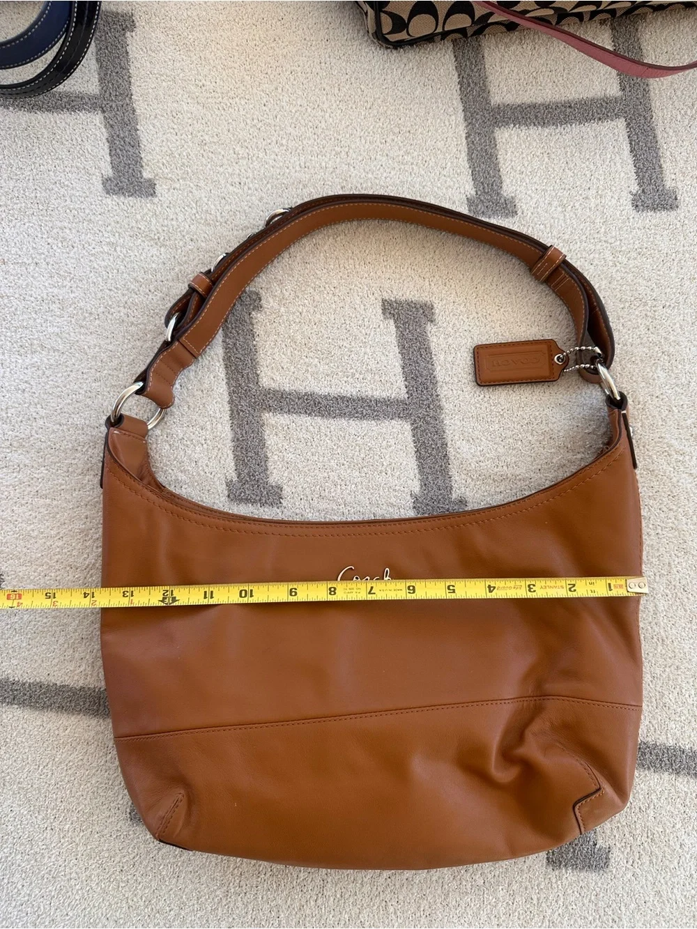 Coach Saddle Brown Leather Shoulder Hobo